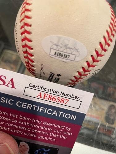 Johnny Roseboro Los Angeles Dodgers Tek İmzalı Beyzbol Jsa Kimliği Doğrulanmış-İmzalı Beyzbol Topları