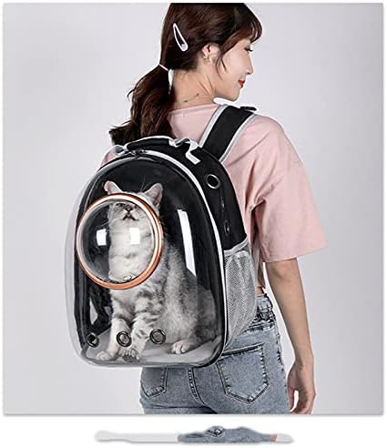 Kedi Sırt Çantası Taşıyıcı Kabarcık Çanta, Nefes Taşınabilir Küçük Köpek Sırt Çantası Taşıyıcı, Uzay Kapsülü evcil hayvan taşıyıcı