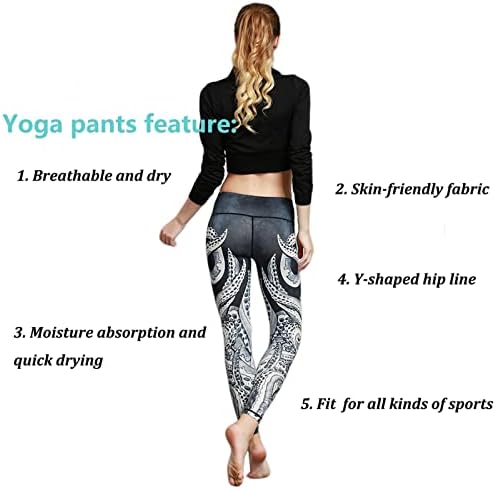 Befullo kadın Yoga Pantolon Capri Legging Egzersiz spor salonu taytları