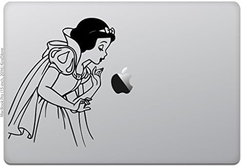 Tür Mağaza MacBook Pro 13/15 /12 MacBook Sticker Sticker Kar Beyaz Öpüşme Apple 15 Siyah M837-15-B