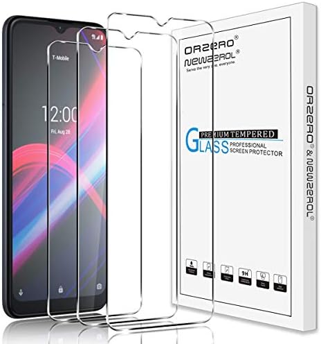 Orzero (3 Paket) için Uyumlu T-Mobile Revvl 4 artı Temperli Cam Ekran Koruyucu, 9 Sertlik HD Çizilmez (Ömür Boyu Değiştirme)
