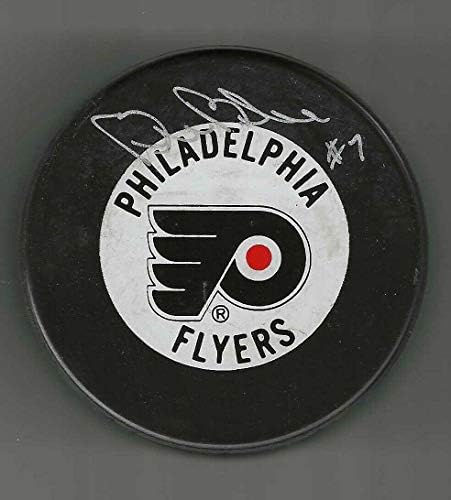 Bill Barber İmzalı Philadelphia Flyers Hendek Diski-İmzalı NHL Diskleri