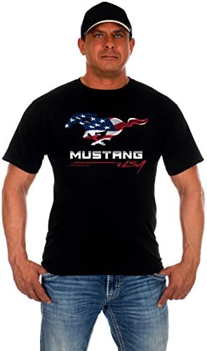 JH Tasarım erkek Ford Mustang T-Shirt 4 Büyük Stilleri Kısa Kollu Ekip Boyun Gömlek