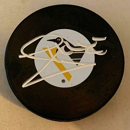 Johan Hedberg imzalı Pittsburgh Penguins Diski imzalı Geyik İmzalı NHL Diskleri
