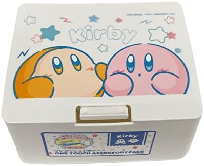 Yıldızların ARKADAŞI Kirby Tek Dokunuşla Açık Kapaklı Sevimli Kutu, Makyaj Çantası, Aksesuar Çantası, Kozmetik Çantası, 4,2 inç x 3,5