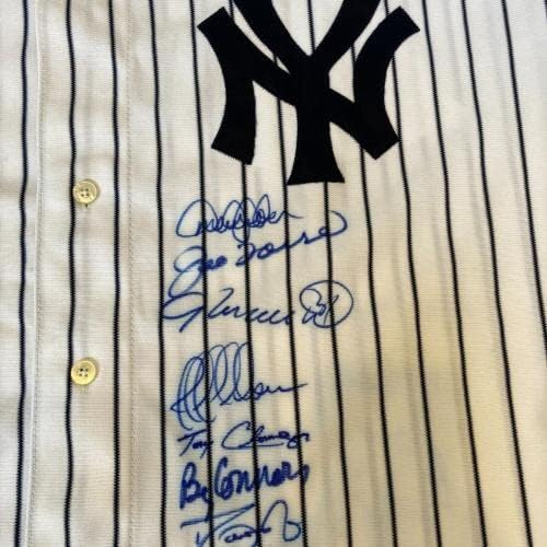 2000 New York Yankees Dünya Serisi Şampiyonlar Takımı İmzalı Forma Derek Jeter PSA DNA İmzalı MLB Formaları