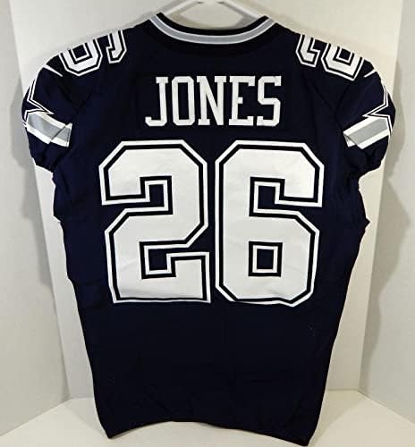 2019 Dallas Cowboys Josh Jones 26 Oyunu Verilen Donanma Forması EST 1960 Yama-İmzasız NFL Oyunu Kullanılmış Formalar