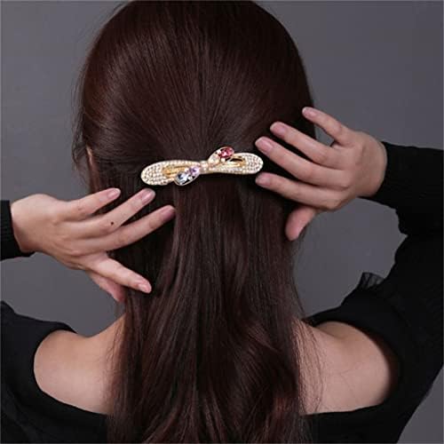 CXDTBH saç tokası Başın arkası Kırık saç tokası Saç Kartı Yetişkin Kadın Yay kartı bir Klip Headdress (Renk: Siyah, Boyut: 1)