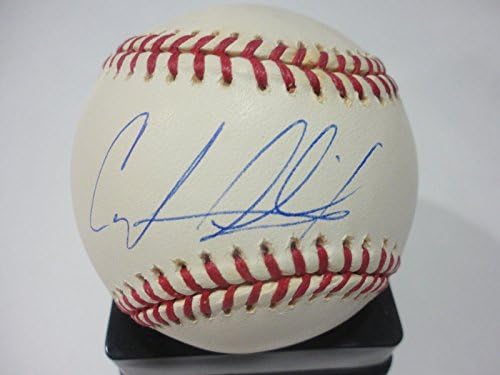 Cory Aldridge Atl Braves / angels, coa İmzalı Beyzbol Topları ile İmzalı Beyzbol Birinci Ligi'ni İmzaladı