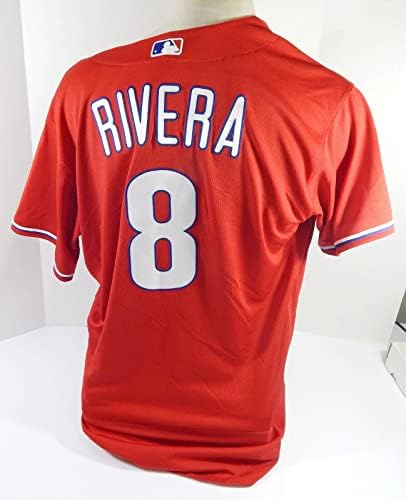 Philadelphia Phillies Rivera 8 Oyun Kullanılmış Kırmızı Forma 48 DP44232 - Oyun Kullanılmış MLB Formaları