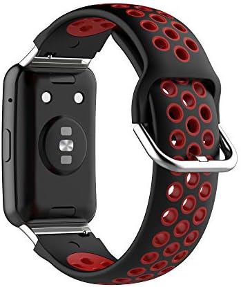 Huawei Watch Fit ile Uyumlu BabyValley Bandı Aletli Silikon İki renkli Bileklik, Watch Fit Smartwatch için Su Geçirmez Bilezik Yedek