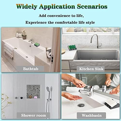 Ygapuzı Silikon Sabunluk Duş için Drenaj ile Eğimli Şelale Bar Sabunluk Tepsi Kolay Temizlik Sabun Koruyucu Mat Lavabo Banyo Mutfak