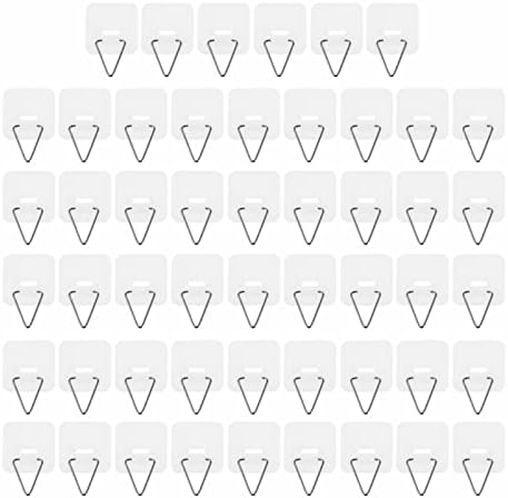 DOITOOL Çivi Seti 50 Adet Yapışkanlı Plaka Askısı Dikey Plaka Tutucular Görünmez Yapışkan duvar askılı kancalar Plaka Resimleri için